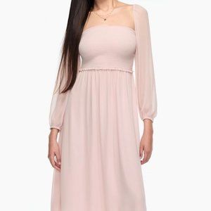 ARITZIA Wilfred Tempest Midi Dress in Pink